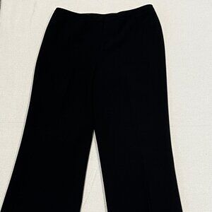 Larry Levine Pants Size Petite 8P Black Stretch Lined Dress Pants 28‎ x 27